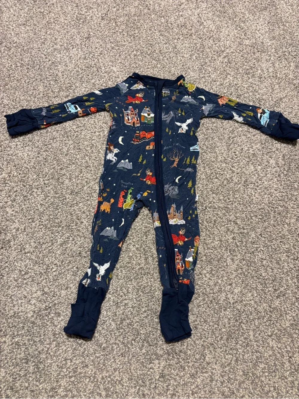 Little Sleepies - Harry Potter Evenings at Hogwarts Zippy (0-3 mo)